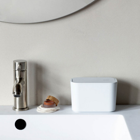 Brabantia MindSet 1005689, Acoperire minerală, Capac pivotant, Alb