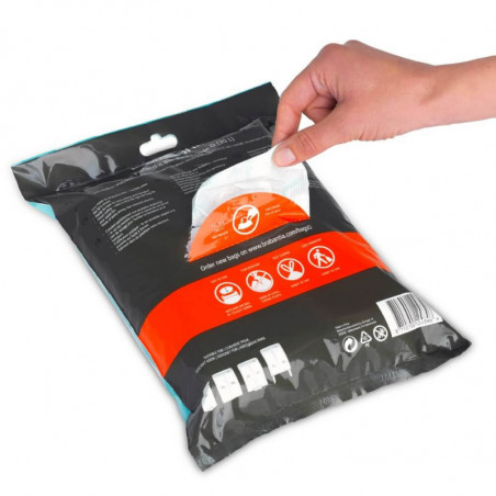 Saci de gunoi Brabantia PerfectFit FlatBack+/Bo 1006073, Dimensiune O, 30 L, 40 buc, Alb