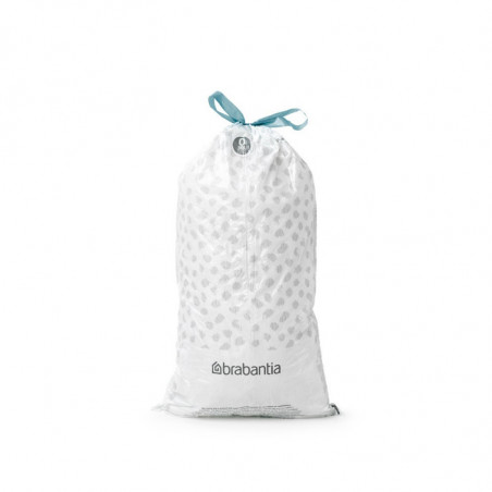 Saci de gunoi Brabantia PerfectFit FlatBack+/Bo 1006073, Dimensiune O, 30 L, 40 buc, Alb