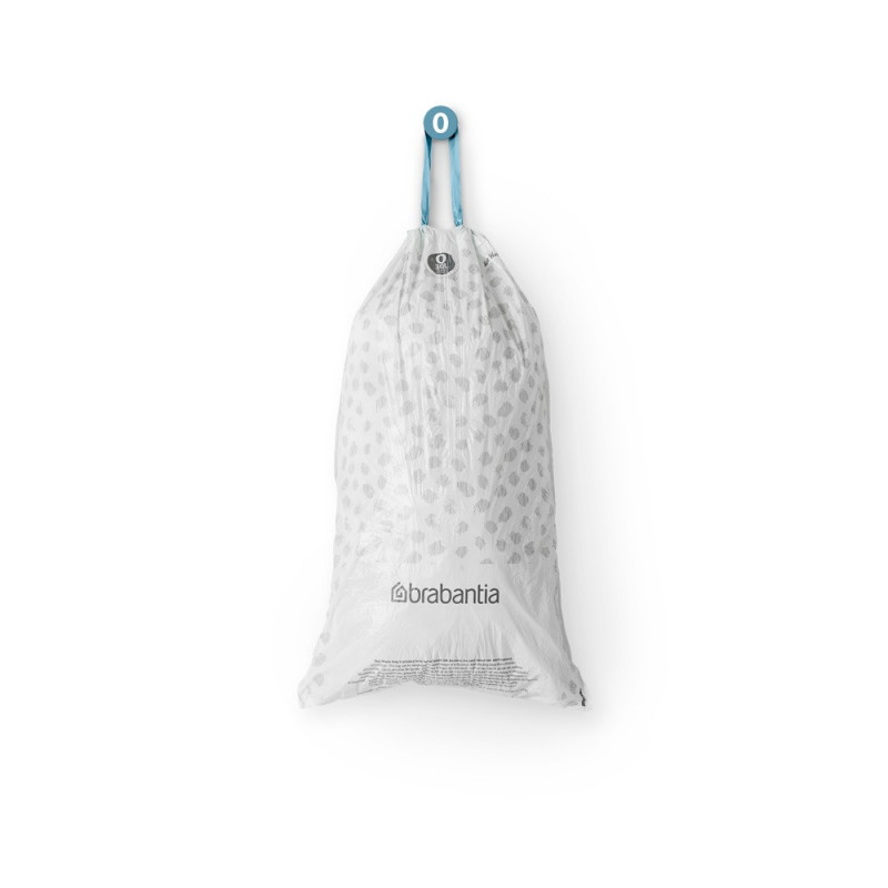 Saci de gunoi Brabantia PerfectFit FlatBack+/Bo 1006073, Dimensiune O, 30 L, 40 buc, Alb