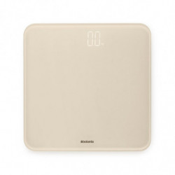 Cantar digital Brabantia ReNew 1006262, Pana la 180 kg, 4xAAA inclus, Auto shut-off, Bej