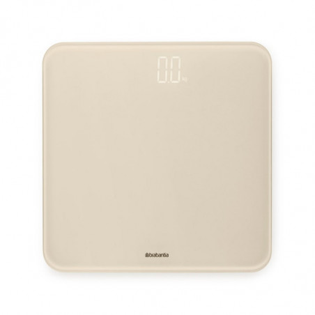 Cantar digital Brabantia ReNew 1006262, Pana la 180 kg, 4xAAA inclus, Auto shut-off, Bej