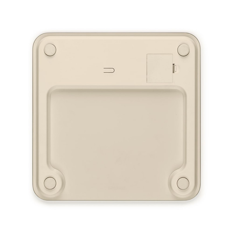 Cantar digital Brabantia ReNew 1006262, Pana la 180 kg, 4xAAA inclus, Auto shut-off, Bej
