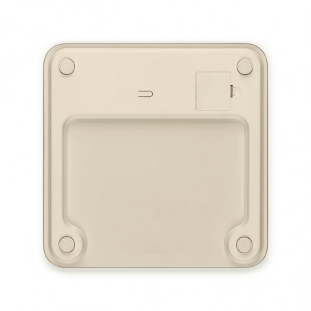 Cantar digital Brabantia ReNew 1006262, Pana la 180 kg, 4xAAA inclus, Auto shut-off, Bej