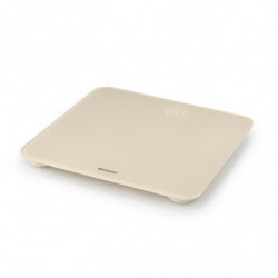 Cantar digital Brabantia ReNew 1006262, Pana la 180 kg, 4xAAA inclus, Auto shut-off, Bej