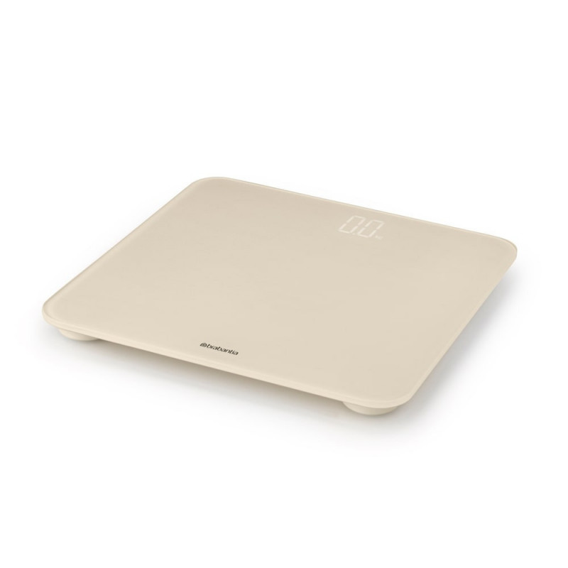 Cantar digital Brabantia ReNew 1006262, Pana la 180 kg, 4xAAA inclus, Auto shut-off, Bej