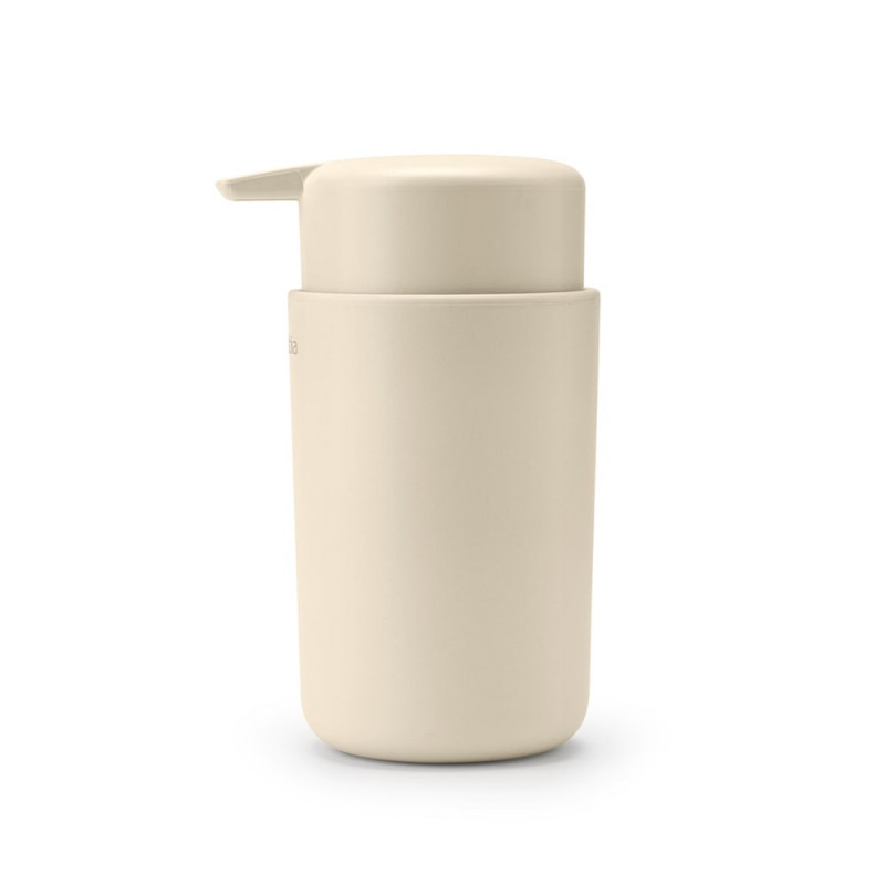 Dozator pentru sapun lichid Brabantia ReNew 1006264, 250 ml, Baza antiderapanta, Fara picurare, Bej