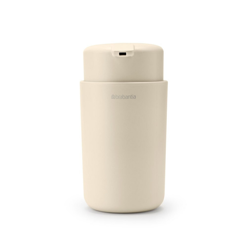 Dozator pentru sapun lichid Brabantia ReNew 1006264, 250 ml, Baza antiderapanta, Fara picurare, Bej