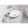 Organizator pentru periute de dinti Cutie Brabantia ReNew 1006270, Rezistent la coroziune, Separator intern, Baza antiderapanta, Bej
