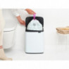 Cos de rufe Brabantia Bo Small 1006633, 12 L, Deschidere silentioasa si lina, Baza antiderapanta, Alb