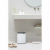 Cos de rufe Brabantia Bo Small 1006633, 12 L, Deschidere silentioasa si lina, Baza antiderapanta, Alb
