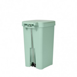 Coș cu pedală Brabantia StepUp 1008481, 16 L, Materiale ecologice, Deschidere mare, Verde deschis