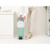 Coș cu pedală Brabantia StepUp 1008481, 16 L, Materiale ecologice, Deschidere mare, Verde deschis