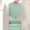 Coș cu pedală Brabantia StepUp 1008481, 16 L, Materiale ecologice, Deschidere mare, Verde deschis