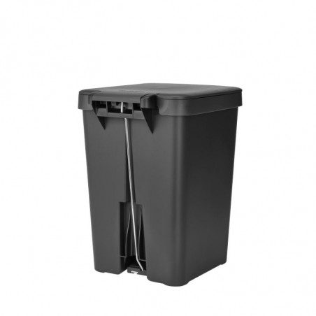 Coș cu pedală Brabantia StepUp 1008482, 25 L, Materiale ecologice, Deschidere mare, Gri închis