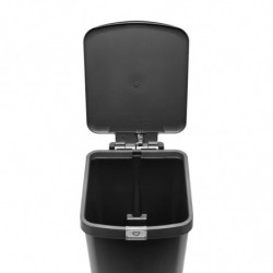 Coș cu pedală Brabantia StepUp 1008482, 25 L, Materiale ecologice, Deschidere mare, Gri închis