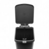 Coș cu pedală Brabantia StepUp 1008482, 25 L, Materiale ecologice, Deschidere mare, Gri închis