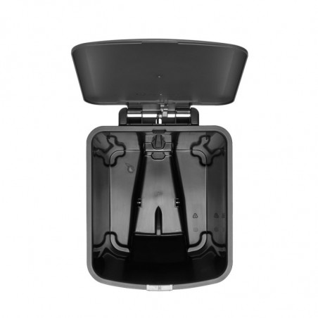 Coș cu pedală Brabantia StepUp 1008482, 25 L, Materiale ecologice, Deschidere mare, Gri închis