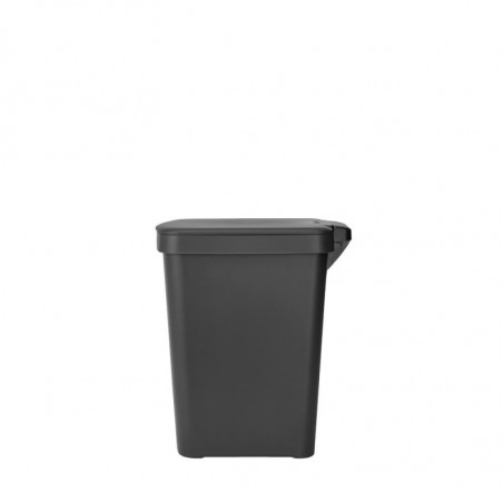 Coș cu pedală Brabantia StepUp 1008482, 25 L, Materiale ecologice, Deschidere mare, Gri închis
