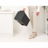 Coș cu pedală Brabantia StepUp 1008482, 25 L, Materiale ecologice, Deschidere mare, Gri închis