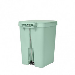 Coș cu pedală Brabantia StepUp 1008484, 25 L, Materiale ecologice, Deschidere mare, Verde deschis