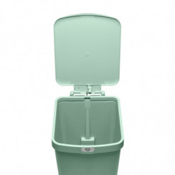 Coș cu pedală Brabantia StepUp 1008484, 25 L, Materiale ecologice, Deschidere mare, Verde deschis