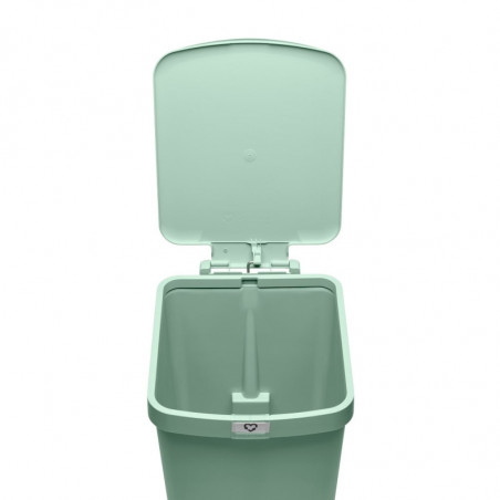 Coș cu pedală Brabantia StepUp 1008484, 25 L, Materiale ecologice, Deschidere mare, Verde deschis