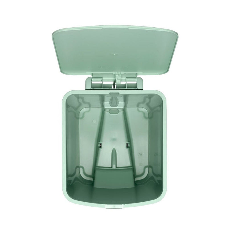 Coș cu pedală Brabantia StepUp 1008484, 25 L, Materiale ecologice, Deschidere mare, Verde deschis
