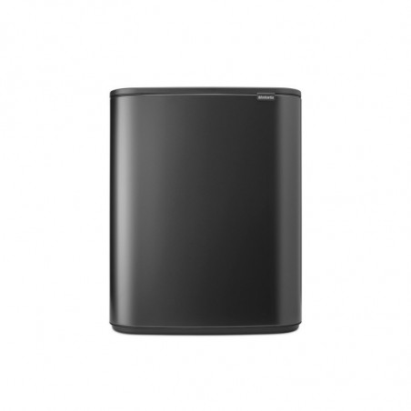 Cos de gunoi Brabantia Bo Touch 1008858, 60 L, Deschidere lina si silentioasa, Deschidere mare, Gri