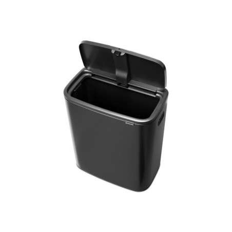Cos de gunoi Brabantia Bo Touch 1008858, 60 L, Deschidere lina si silentioasa, Deschidere mare, Gri