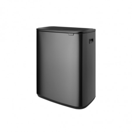 Cos de gunoi Brabantia Bo Touch 1008858, 60 L, Deschidere lina si silentioasa, Deschidere mare, Gri