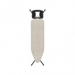 Masă de călcat Brabantia B 1008893, 124x38 cm, 7 poziții de reglare, Suport mare pentru fier, Gri deschis