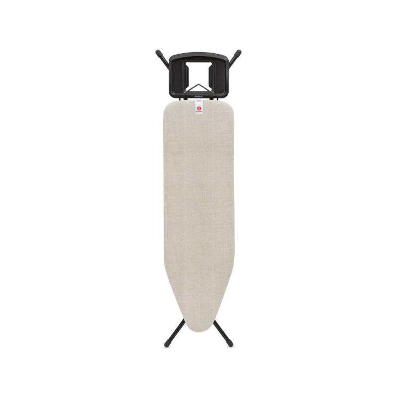 Masă de călcat Brabantia B 1008893, 124x38 cm, 7 poziții de reglare, Suport mare pentru fier, Gri deschis