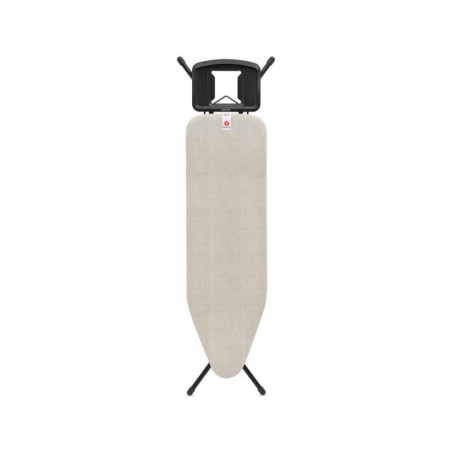 Masă de călcat Brabantia B 1008893, 124x38 cm, 7 poziții de reglare, Suport mare pentru fier, Gri deschis