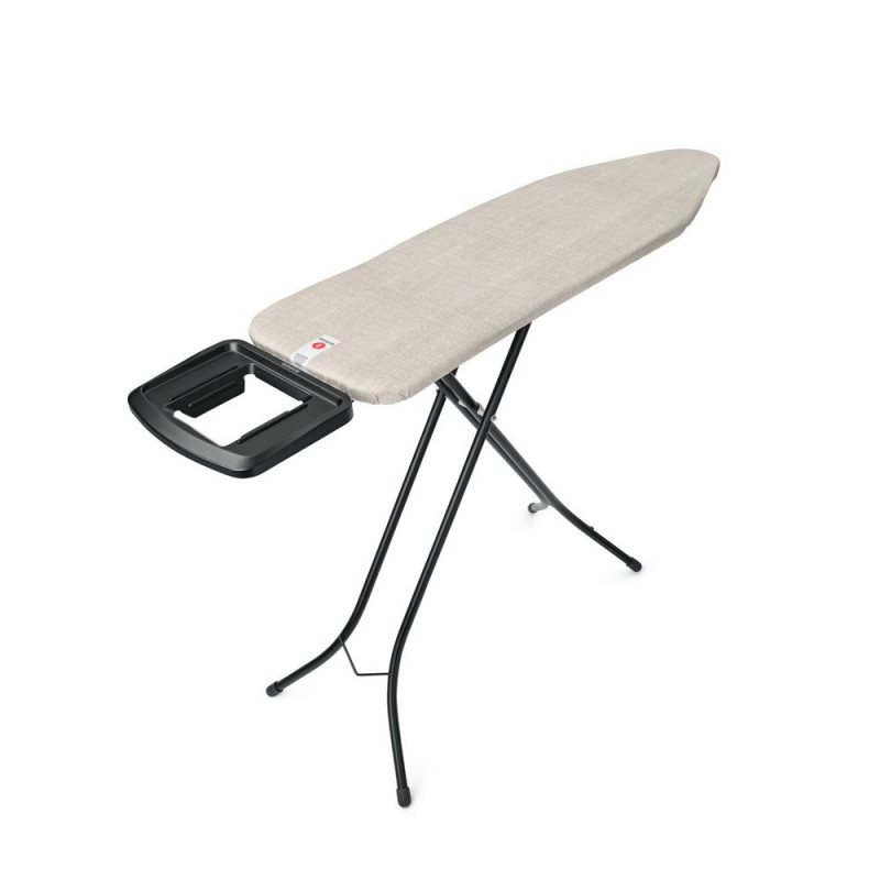 Masă de călcat Brabantia B 1008893, 124x38 cm, 7 poziții de reglare, Suport mare pentru fier, Gri deschis