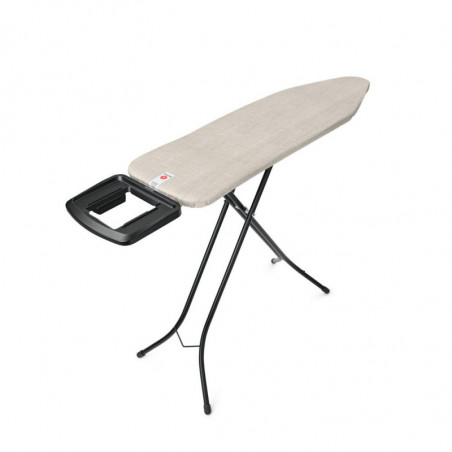 Masă de călcat Brabantia B 1008893, 124x38 cm, 7 poziții de reglare, Suport mare pentru fier, Gri deschis