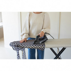 Masă de călcat Brabantia B 1008893, 124x38 cm, 7 poziții de reglare, Suport mare pentru fier, Gri deschis