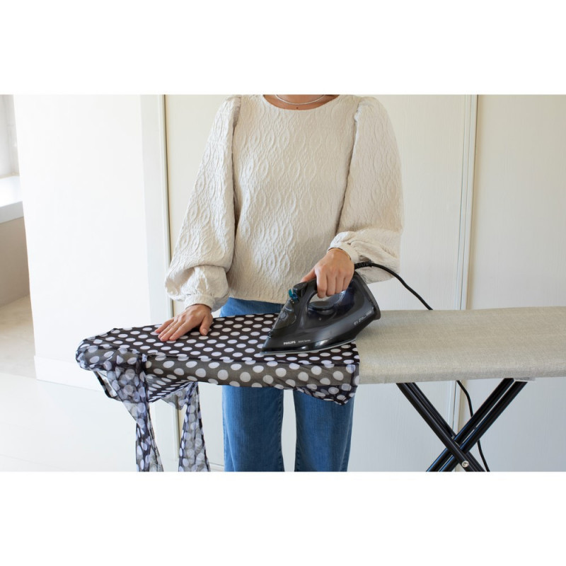 Masă de călcat Brabantia B 1008893, 124x38 cm, 7 poziții de reglare, Suport mare pentru fier, Gri deschis