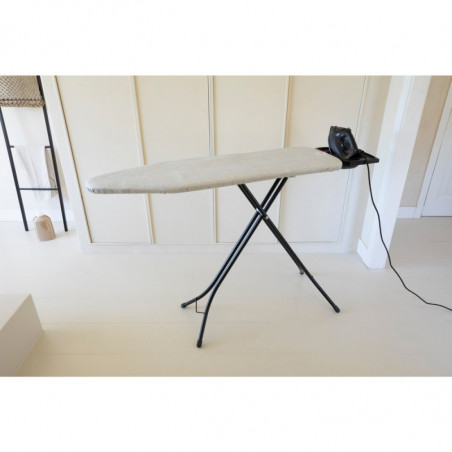 Masă de călcat Brabantia B 1008893, 124x38 cm, 7 poziții de reglare, Suport mare pentru fier, Gri deschis