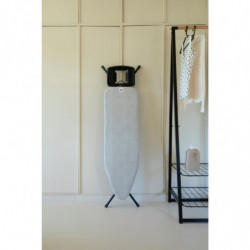 Masă de călcat Brabantia B 1008893, 124x38 cm, 7 poziții de reglare, Suport mare pentru fier, Gri deschis