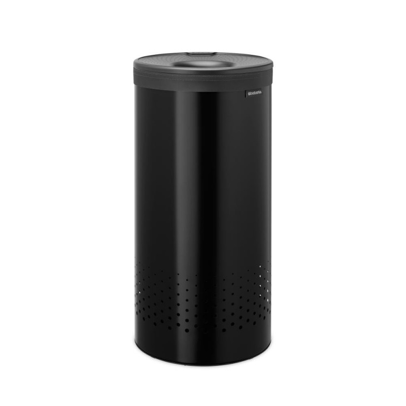Cos de rufe Brabantia 1008916, 35 L, Capac din plastic, Umplere fara deschidere, Gauri aerisire, Negru
