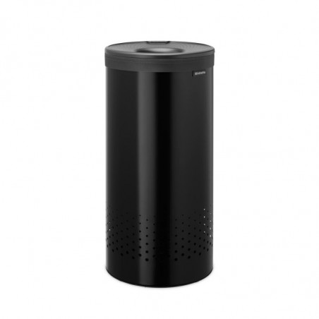 Cos de rufe Brabantia 1008916, 35 L, Capac din plastic, Umplere fara deschidere, Gauri aerisire, Negru