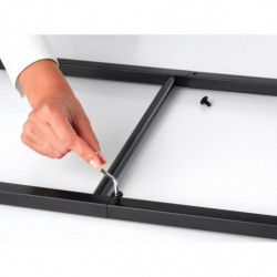Suport multifuncțional pentru haine Brabantia Linn 1008927, 3 rafturi, Parte ovală pentru agățat o jachetă, Rezistent la coroziune, Negru
