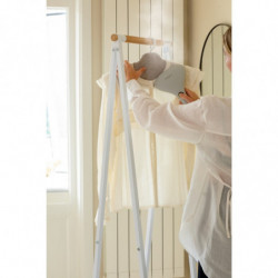 Umeras pentru calcare cu aburi pe verticala Brabantia Linn 1008932, Carlig pivotant 360°, Gri