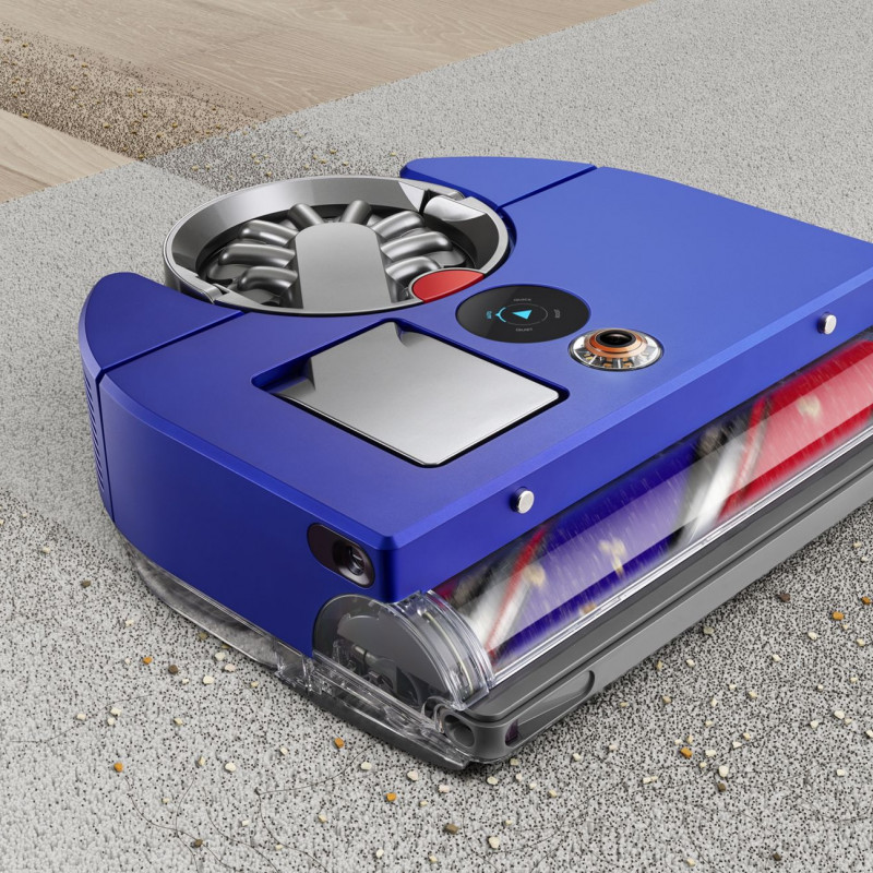 Aspirator Dyson RB03 360 Vis Nav Bl/Ni, Autonomie pana la 65 min, SMART, 26 senzori, Navigație vizuala 360°, Control vocal, Albastru/Gri