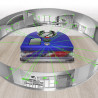 Aspirator Dyson RB03 360 Vis Nav Bl/Ni, Autonomie pana la 65 min, SMART, 26 senzori, Navigație vizuala 360°, Control vocal, Albastru/Gri