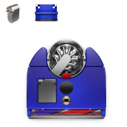 Aspirator Dyson RB03 360 Vis Nav Bl/Ni, Autonomie pana la 65 min, SMART, 26 senzori, Navigație vizuala 360°, Control vocal, Albastru/Gri