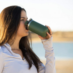 Cana termos Wacaco Octaroma Lungo Pomona Green, 300ml, Izolata in vid, Pereti dubli, Fara BPA, Verde