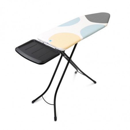 Masa de calcat Brabantia C 1003374, 124x45 cm, 7 pozitii de reglare, Suport generator de abur, Alb/Gri