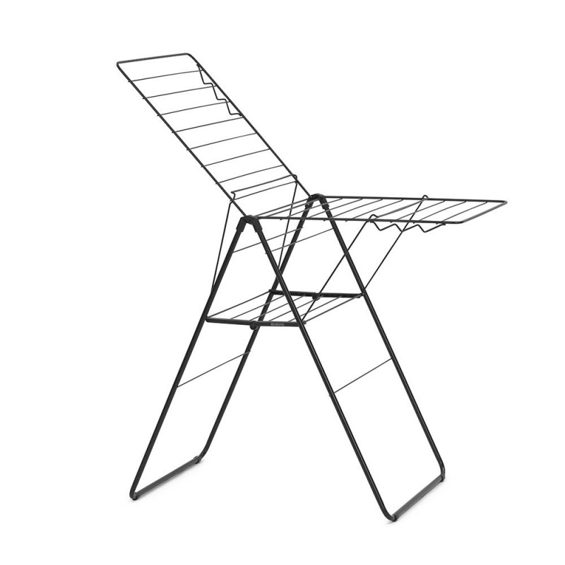 Brabantia Hangon Uscător de rufe 1004165, 20 m, 6 umerașe, Reglabil, Încuietoare pentru copii, Negru/mat